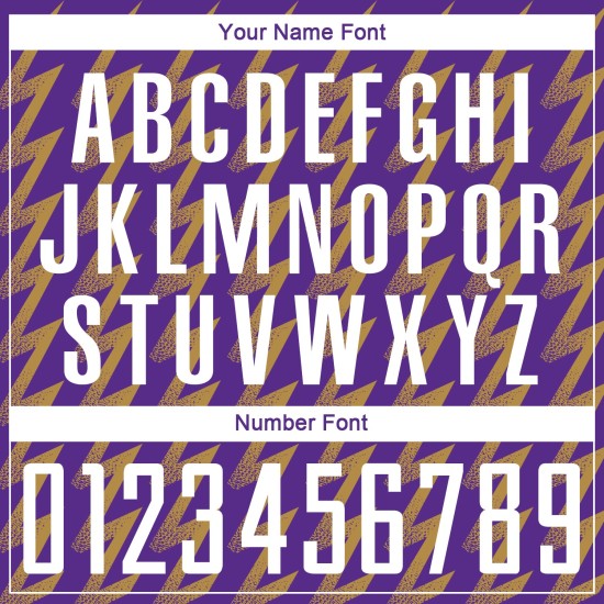 Benutzerdefinierte Lila Weiß-Altgold Zickzack Form Sublimation Fußball Uniform Trikot Benutzerdefinierte Lila Weiß-Altgold Zickzack Form Sublimation Fußball Uniform Trikot