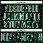 Benutzerdefinierte schwarz grün-weiß abstrakte Netzwerk Splash Sublimation Fußball Uniform Trikot Benutzerdefinierte schwarz grün-weiß abstrakte Netzwerk Splash Sublimation Fußball Uniform Trikot