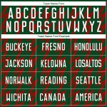 Benutzerdefinierte Kelly Grün Weiß-Rot Zickzack Form Sublimation Fußball Uniform Trikot Benutzerdefinierte Kelly Grün Weiß-Rot Zickzack Form Sublimation Fußball Uniform Trikot