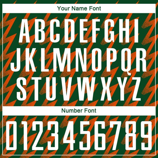 Benutzerdefinierte grün weiß-orange Zickzack-Form Sublimation Fußball Uniform Trikot Benutzerdefinierte grün weiß-orange Zickzack-Form Sublimation Fußball Uniform Trikot