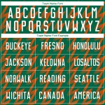 Benutzerdefinierte Kelly Grün Weiß-Orange Zickzack Form Sublimation Fußball Uniform Trikot Benutzerdefinierte Kelly Grün Weiß-Orange Zickzack Form Sublimation Fußball Uniform Trikot