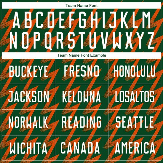 Benutzerdefinierte grün weiß-orange Zickzack-Form Sublimation Fußball Uniform Trikot Benutzerdefinierte grün weiß-orange Zickzack-Form Sublimation Fußball Uniform Trikot