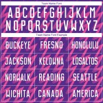 Benutzerdefinierte Lila Weiß-Rosa Zickzack Form Sublimation Fußball Uniform Trikot Benutzerdefinierte Lila Weiß-Rosa Zickzack Form Sublimation Fußball Uniform Trikot