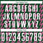 Benutzerdefinierte grün weiß-rosa Zickzack-Form Sublimation Fußball Uniform Trikot Benutzerdefinierte grün weiß-rosa Zickzack-Form Sublimation Fußball Uniform Trikot