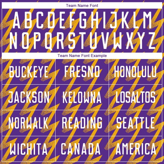 Benutzerdefinierte Lila Weiß-Gold Zickzack Form Sublimation Fußball Uniform Trikot Benutzerdefinierte Lila Weiß-Gold Zickzack Form Sublimation Fußball Uniform Trikot