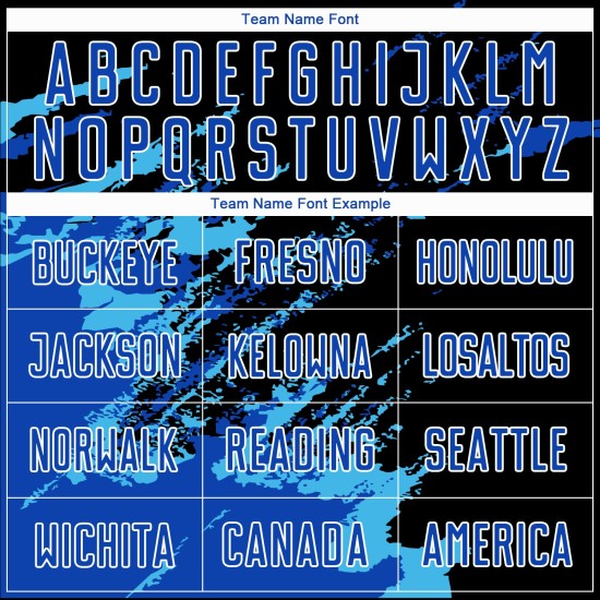 Benutzerdefinierte Schwarz Thunder Blau-Himmel Blau Abstrakte Fragment Kunst Splash Sublimation Fußball Uniform Jersey Benutzerdefinierte Schwarz Thunder Blau-Himmel Blau Abstrakte Fragment Kunst Splash Sublimation Fußball Uniform Jersey