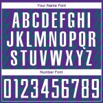 Benutzerdefinierte Lila Weiß-Blaugrün Zickzack Form Sublimation Fußball Uniform Trikot Benutzerdefinierte Lila Weiß-Blaugrün Zickzack Form Sublimation Fußball Uniform Trikot