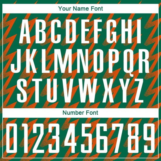 Benutzerdefinierte Kelly Grün Weiß-Orange Zickzack Form Sublimation Fußball Uniform Trikot Benutzerdefinierte Kelly Grün Weiß-Orange Zickzack Form Sublimation Fußball Uniform Trikot