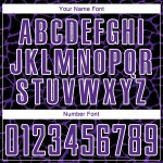 Benutzerdefinierte schwarz lila-weiß abstrakte Netzwerk Splash Sublimation Fußball Uniform Trikot Benutzerdefinierte schwarz lila-weiß abstrakte Netzwerk Splash Sublimation Fußball Uniform Trikot