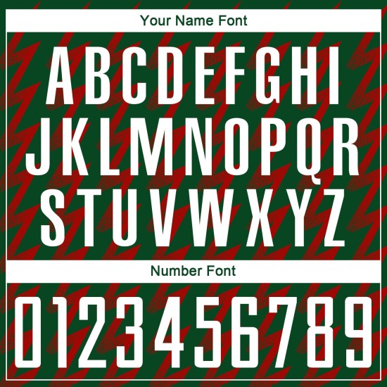 Benutzerdefinierte Kelly Grün Weiß-Rot Zickzack Form Sublimation Fußball Uniform Trikot Benutzerdefinierte Kelly Grün Weiß-Rot Zickzack Form Sublimation Fußball Uniform Trikot