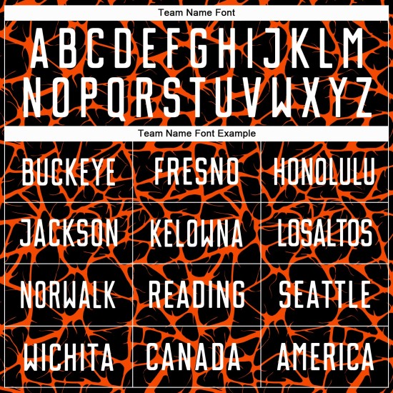 Benutzerdefinierte schwarz weiß-orange abstrakte Netzwerk Splash Sublimation Fußball Uniform Jersey Benutzerdefinierte schwarz weiß-orange abstrakte Netzwerk Splash Sublimation Fußball Uniform Jersey