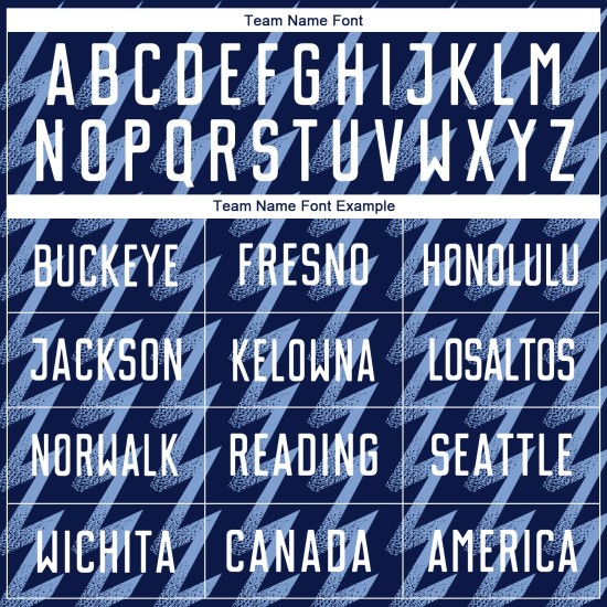 Benutzerdefiniertes Marineblaues, Weiß-Hellblaues, Zickzack-förmiges Sublimations-Fußballtrikot Benutzerdefiniertes Marineblaues, Weiß-Hellblaues, Zickzack-förmiges Sublimations-Fußballtrikot