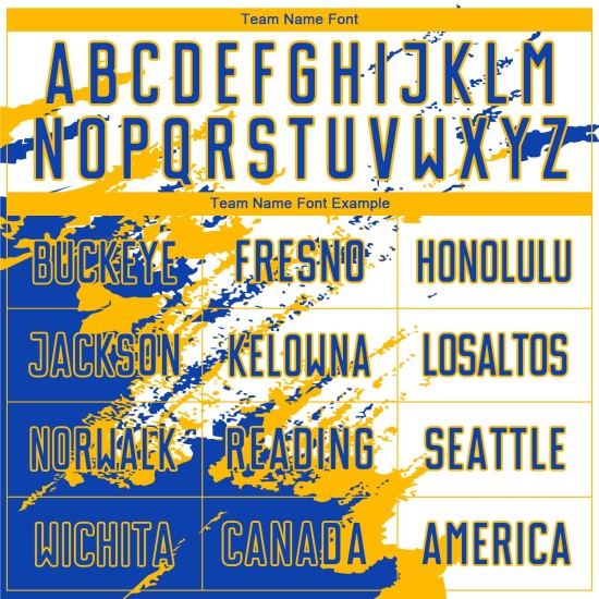 Benutzerdefinierte weiß Thunder Blue-Gold abstrakte Fragment Kunst Splash Sublimation Fußball Uniform Trikot Benutzerdefinierte weiß Thunder Blue-Gold abstrakte Fragment Kunst Splash Sublimation Fußball Uniform Trikot