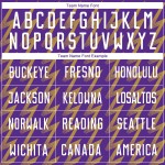 Benutzerdefinierte Lila Weiß-Altgold Zickzack Form Sublimation Fußball Uniform Trikot Benutzerdefinierte Lila Weiß-Altgold Zickzack Form Sublimation Fußball Uniform Trikot