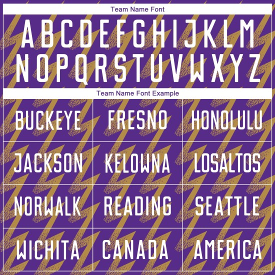 Benutzerdefinierte Lila Weiß-Altgold Zickzack Form Sublimation Fußball Uniform Trikot Benutzerdefinierte Lila Weiß-Altgold Zickzack Form Sublimation Fußball Uniform Trikot