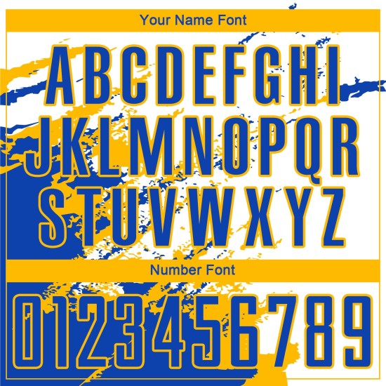 Benutzerdefinierte weiß Thunder Blue-Gold abstrakte Fragment Kunst Splash Sublimation Fußball Uniform Trikot Benutzerdefinierte weiß Thunder Blue-Gold abstrakte Fragment Kunst Splash Sublimation Fußball Uniform Trikot