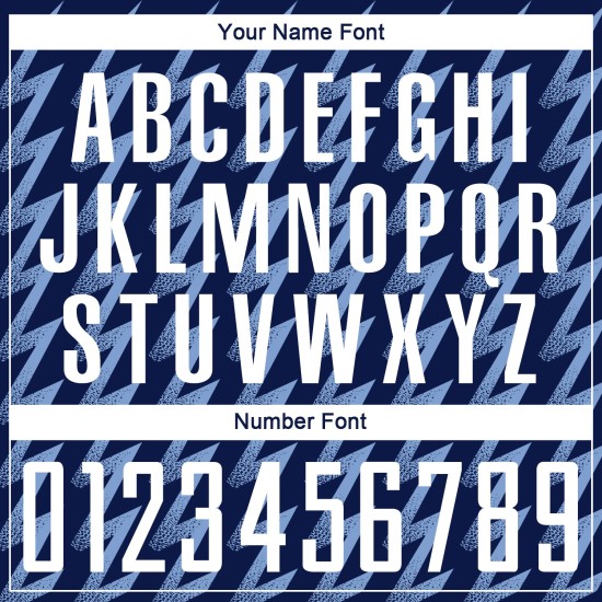 Benutzerdefiniertes Marineblaues, Weiß-Hellblaues, Zickzack-förmiges Sublimations-Fußballtrikot Benutzerdefiniertes Marineblaues, Weiß-Hellblaues, Zickzack-förmiges Sublimations-Fußballtrikot