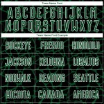 Benutzerdefinierte schwarz grün-weiß abstrakte Netzwerk Splash Sublimation Fußball Uniform Trikot Benutzerdefinierte schwarz grün-weiß abstrakte Netzwerk Splash Sublimation Fußball Uniform Trikot