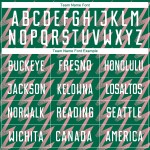 Benutzerdefinierte Kelly Grün Weiß-Mittel Rosa Zickzack Form Sublimation Fußball Uniform Trikot Benutzerdefinierte Kelly Grün Weiß-Mittel Rosa Zickzack Form Sublimation Fußball Uniform Trikot