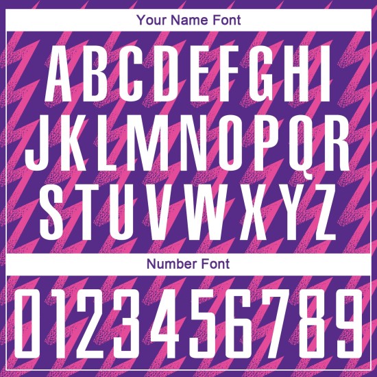 Benutzerdefinierte Lila Weiß-Rosa Zickzack Form Sublimation Fußball Uniform Trikot Benutzerdefinierte Lila Weiß-Rosa Zickzack Form Sublimation Fußball Uniform Trikot